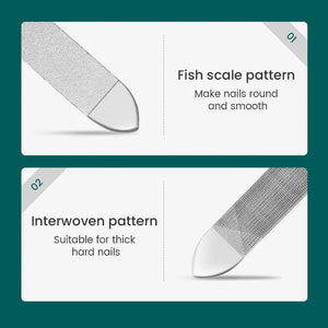 Double Sided Nail Files Stainless Steel Manicure Pedicure Grooming For Professional Finger Toe Nail Care Tools My Store